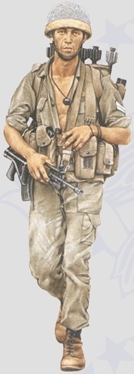 Paraquedista israelense.